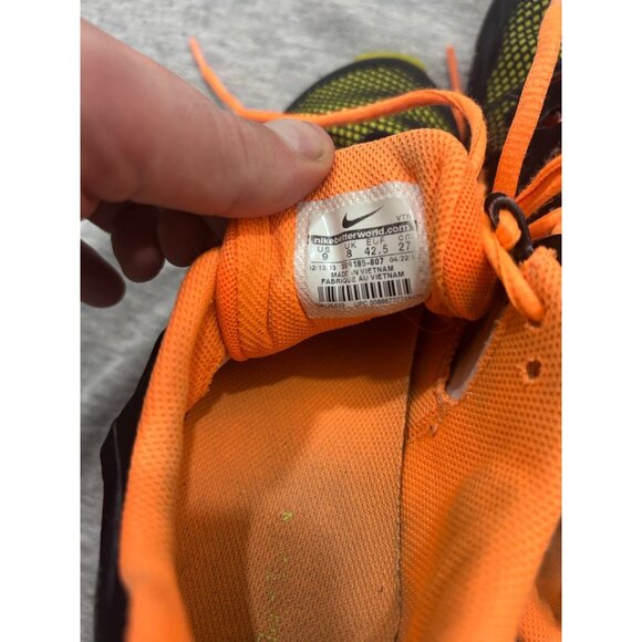 Nike Free 3.0 Shoes Men's Sneakers Size 9 Lace Up Running Synthetic Black\Orange - Picture 6 of 7